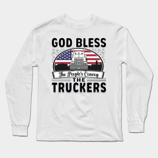 PEOPLES CONVOY TO DC IN THE USA WITH FLAG GIFTS Long Sleeve T-Shirt